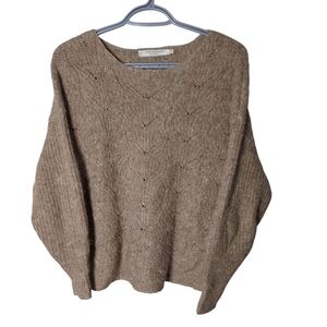 Comtemporaine  Par Simons Wool Blend Oversized Brown Knit Sweater Size XS‎